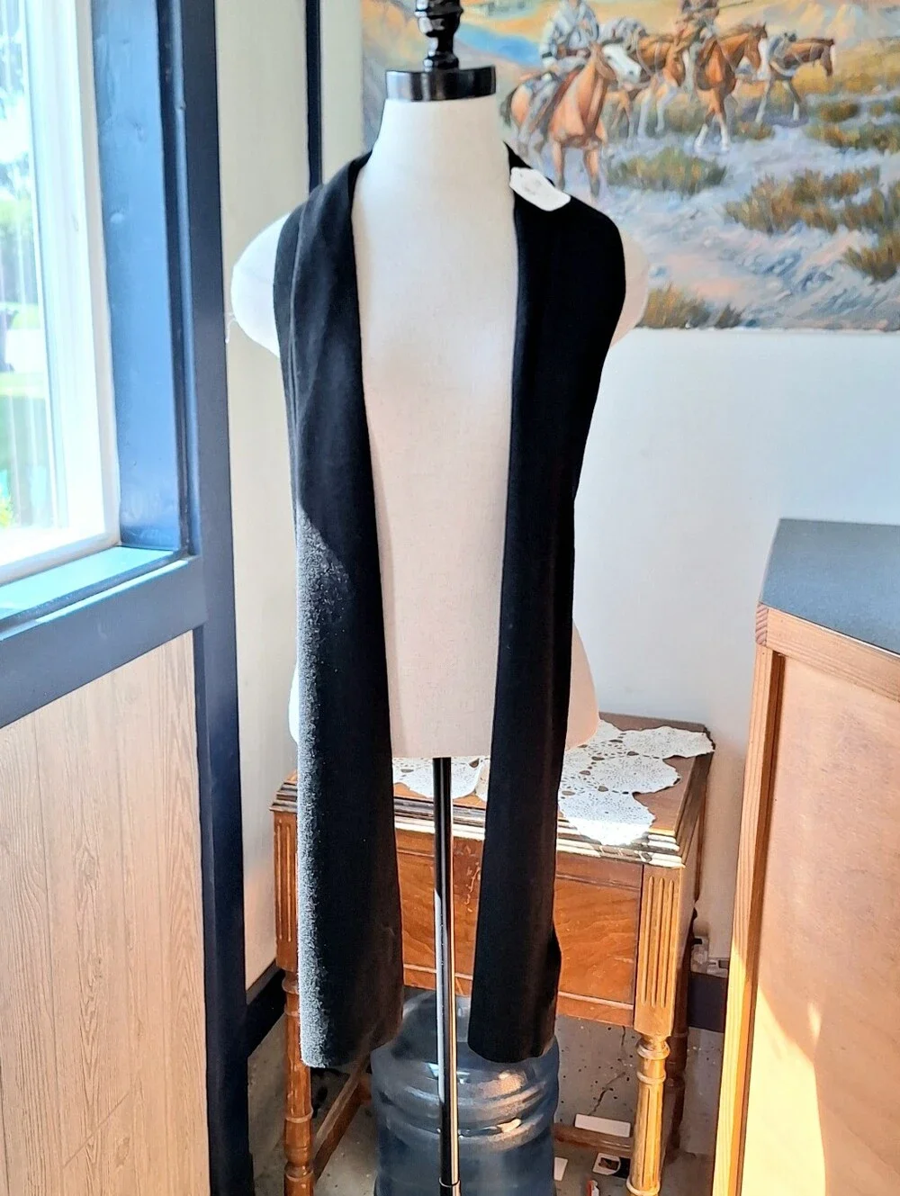Pistil MS Cole Cashmere Blend Ribbed Scarf, #2124P, NWT